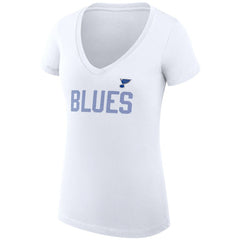St. Louis Blues G-III 4Her by Carl Banks Women's Super-Slim Fit Lightweight Dot Print Team V-Neck T-Shirt -  NHL T-shirts
