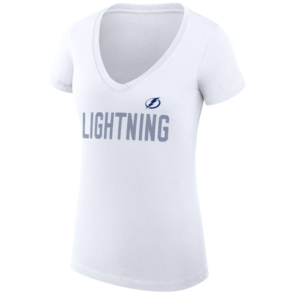 Tampa Bay Lightning G-III 4Her by Carl Banks Women's Super-Slim Fit Lightweight Dot Print Team V-Neck T-Shirt -  NHL T-shirts
