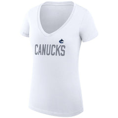 Vancouver Canucks G-III 4Her by Carl Banks Women's Super-Slim Fit Lightweight Dot Print Team V-Neck T-Shirt -  NHL T-shirts