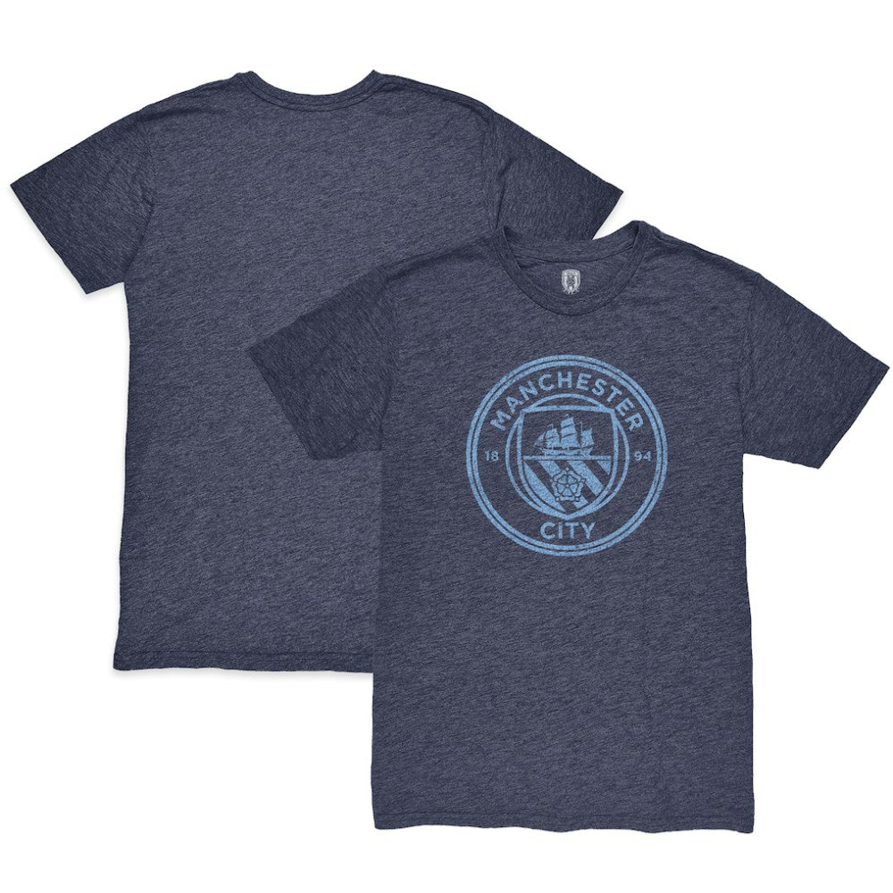 Manchester City Color Crest Twisted Tri-Blend T-Shirt