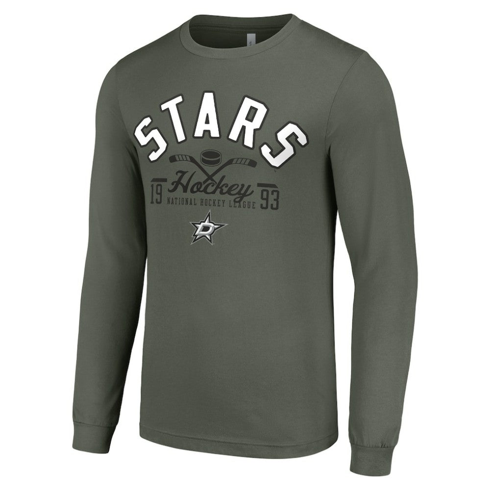 Dallas Stars Starter Puck Long Sleeve T-Shirt -  NHL T-shirts