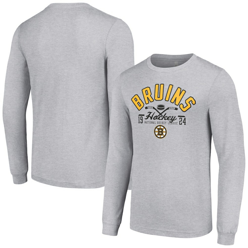 Boston Bruins Starter Puck Long Sleeve T-Shirt -  NHL T-shirts