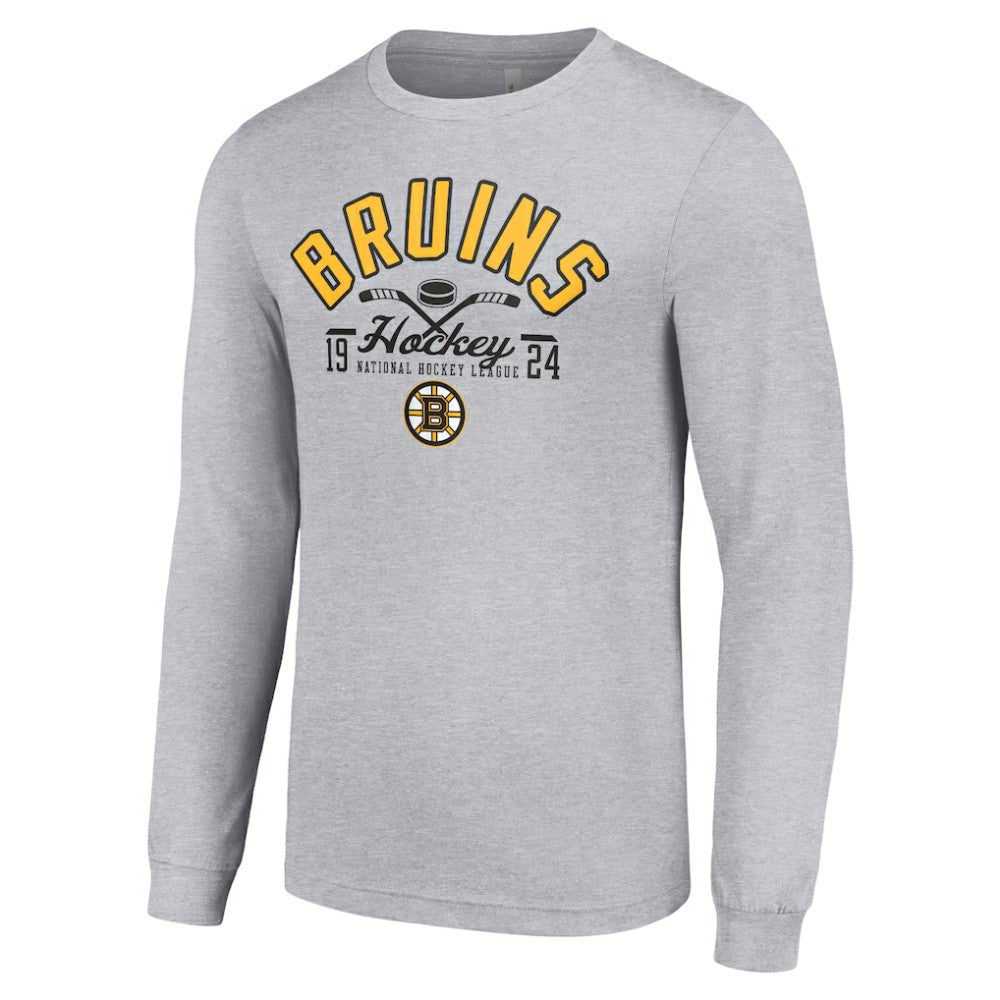 Boston Bruins Starter Puck Long Sleeve T-Shirt -  NHL T-shirts