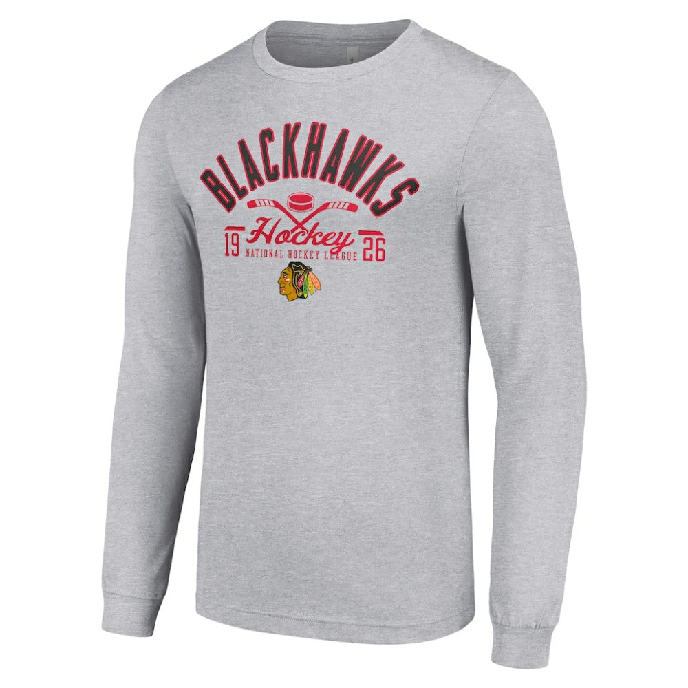Chicago Blackhawks Starter Puck Long Sleeve T-Shirt -  NHL T-shirts
