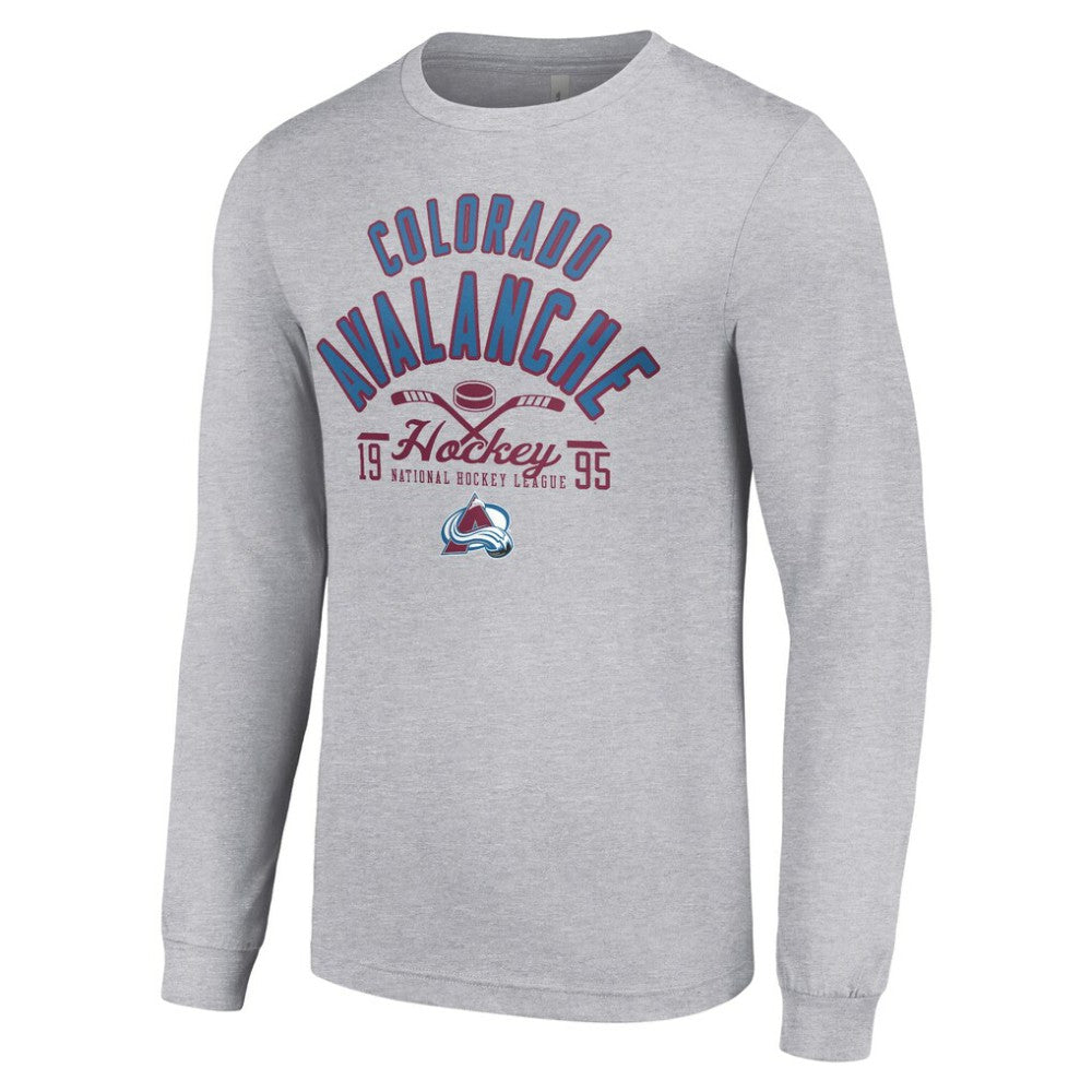 Colorado Avalanche Starter Puck Long Sleeve T-Shirt -  NHL T-shirts