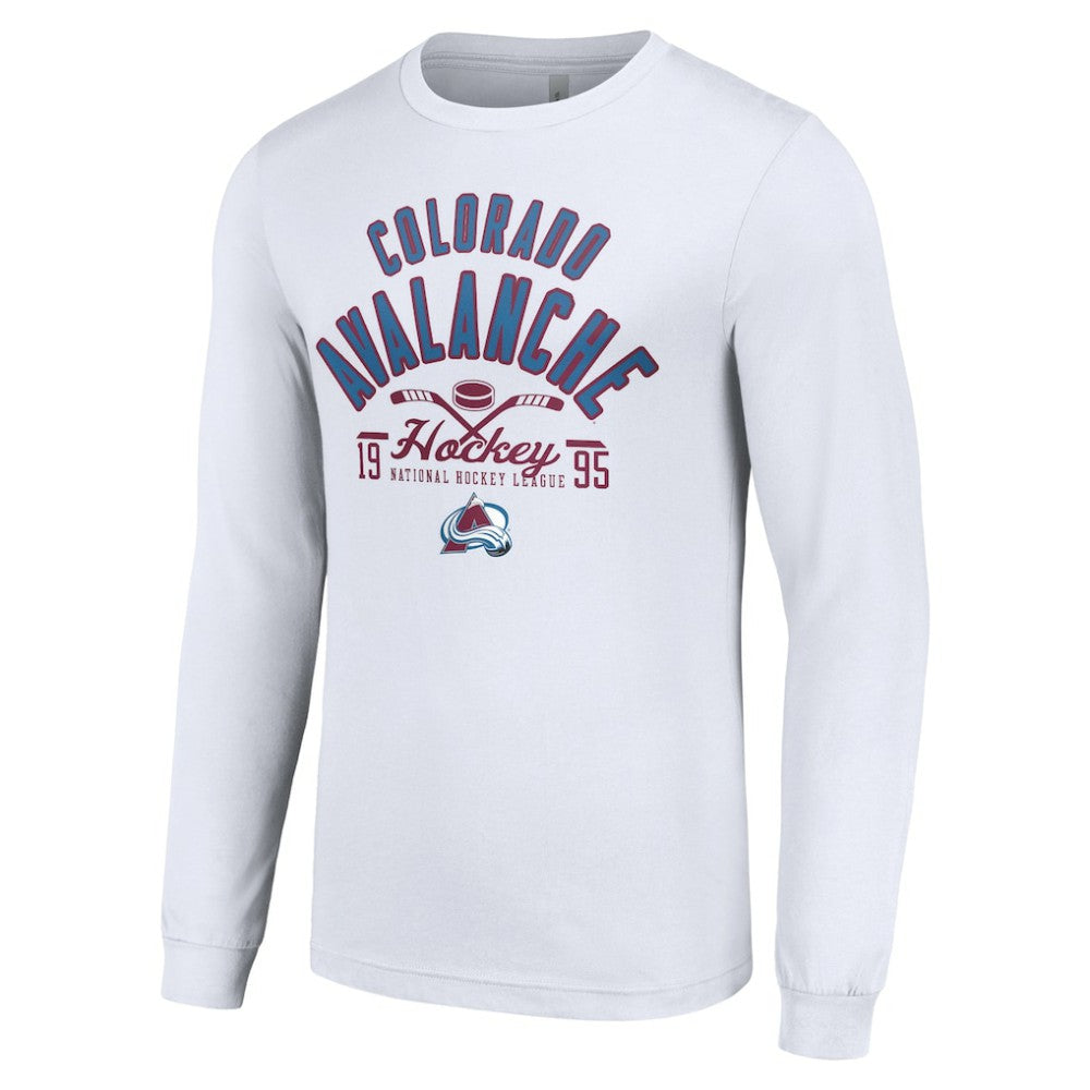 Colorado Avalanche Starter Puck Long Sleeve T-Shirt -  NHL T-shirts