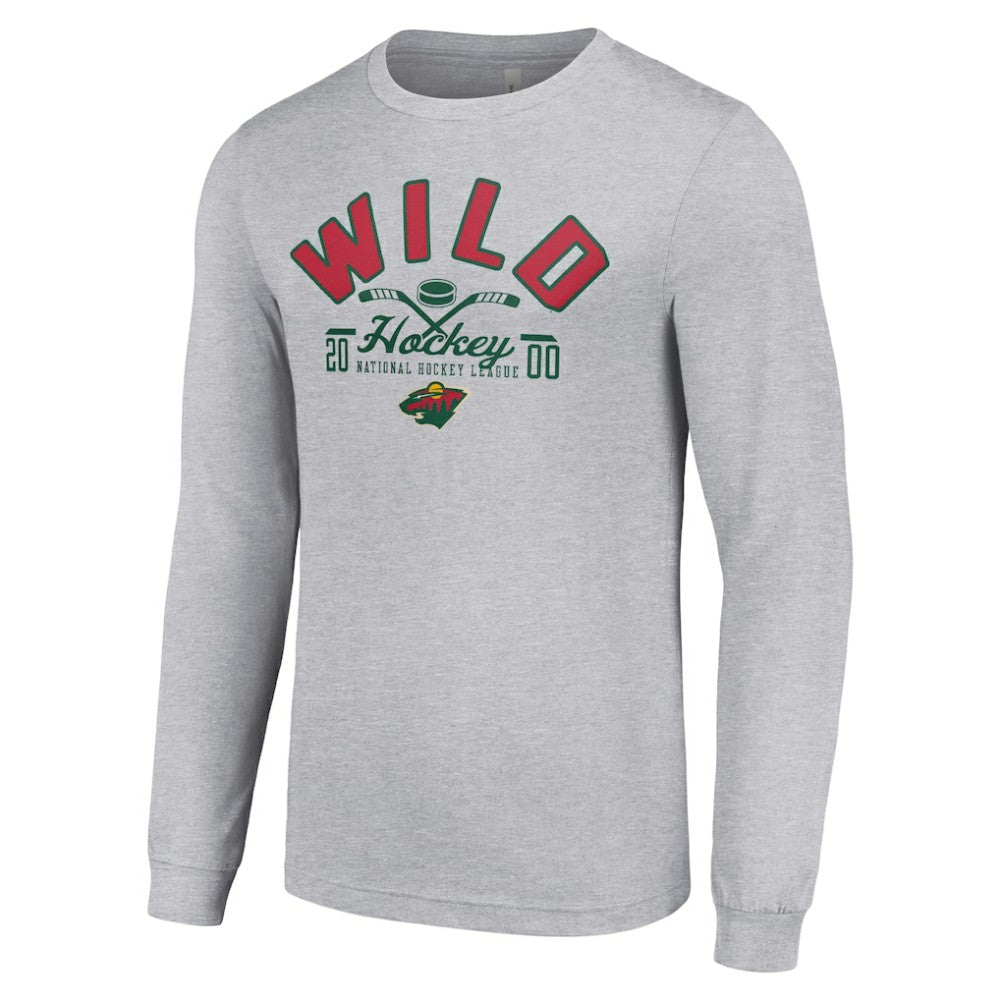 Minnesota Wild Starter Puck Long Sleeve T-Shirt -  NHL T-shirts