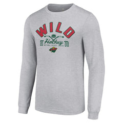 Minnesota Wild Starter Puck Long Sleeve T-Shirt -  NHL T-shirts