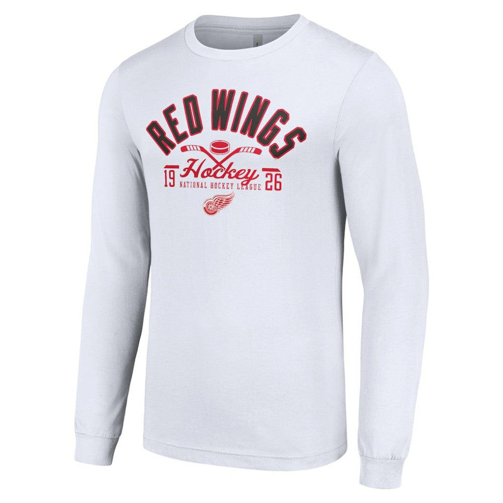 Detroit Red Wings Starter Puck Long Sleeve T-Shirt -  NHL T-shirts