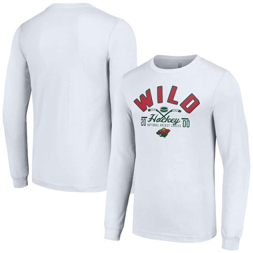 Minnesota Wild Starter Puck Long Sleeve T-Shirt -  NHL T-shirts