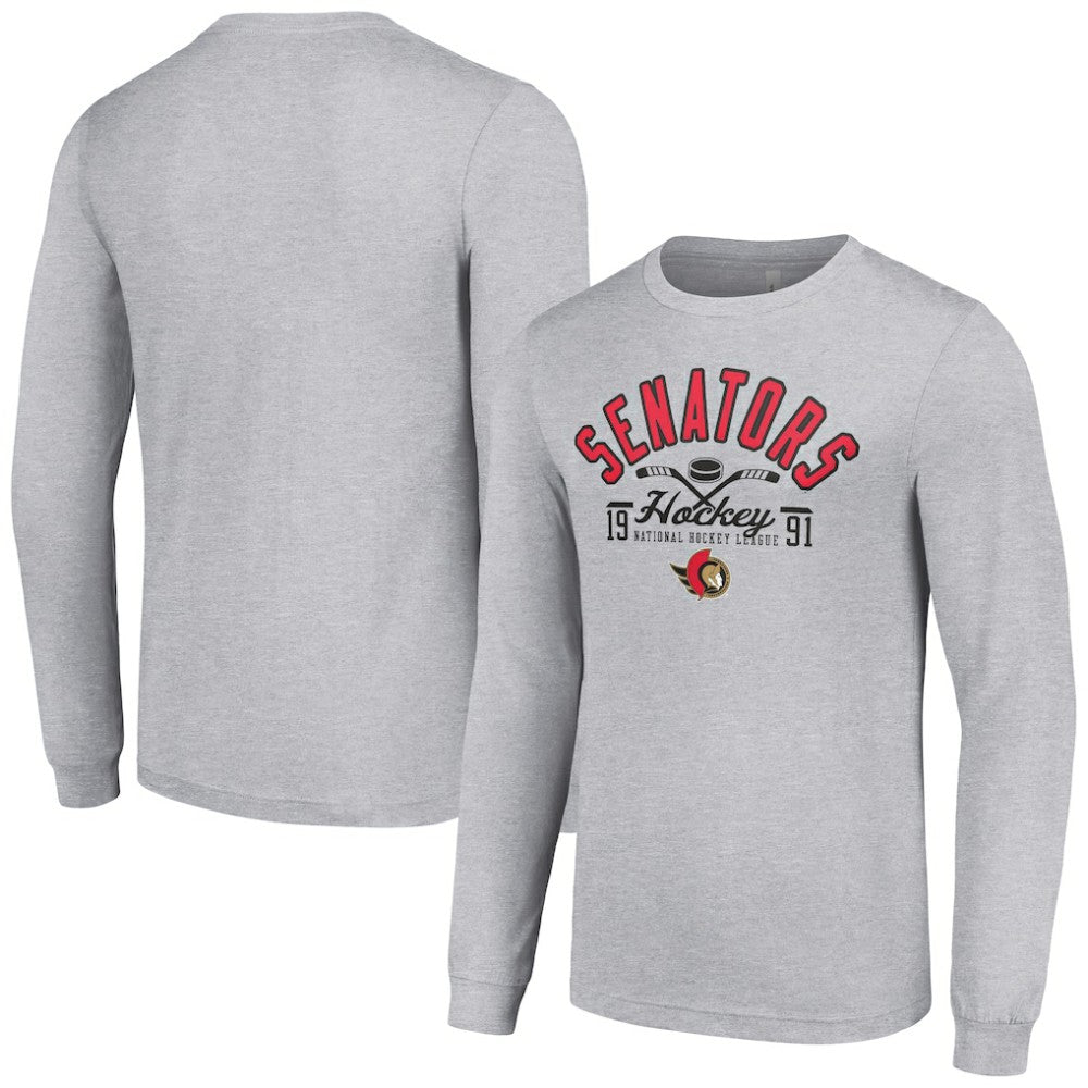 Ottawa Senators Starter Puck Long Sleeve T-Shirt -  NHL T-shirts