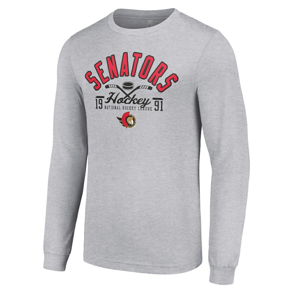 Ottawa Senators Starter Puck Long Sleeve T-Shirt -  NHL T-shirts