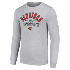 Ottawa Senators Starter Puck Long Sleeve T-Shirt -  NHL T-shirts