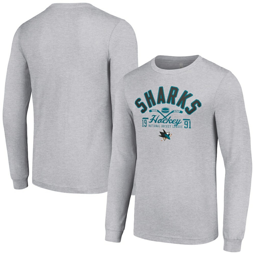 San Jose Sharks Starter Puck Long Sleeve T-Shirt -  NHL T-shirts