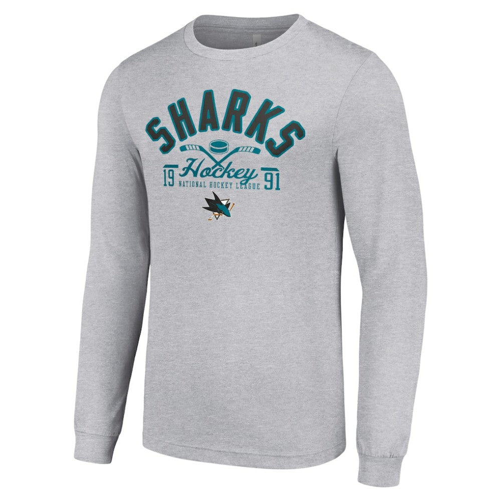 San Jose Sharks Starter Puck Long Sleeve T-Shirt -  NHL T-shirts