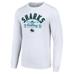 San Jose Sharks Starter Puck Long Sleeve T-Shirt -  NHL T-shirts