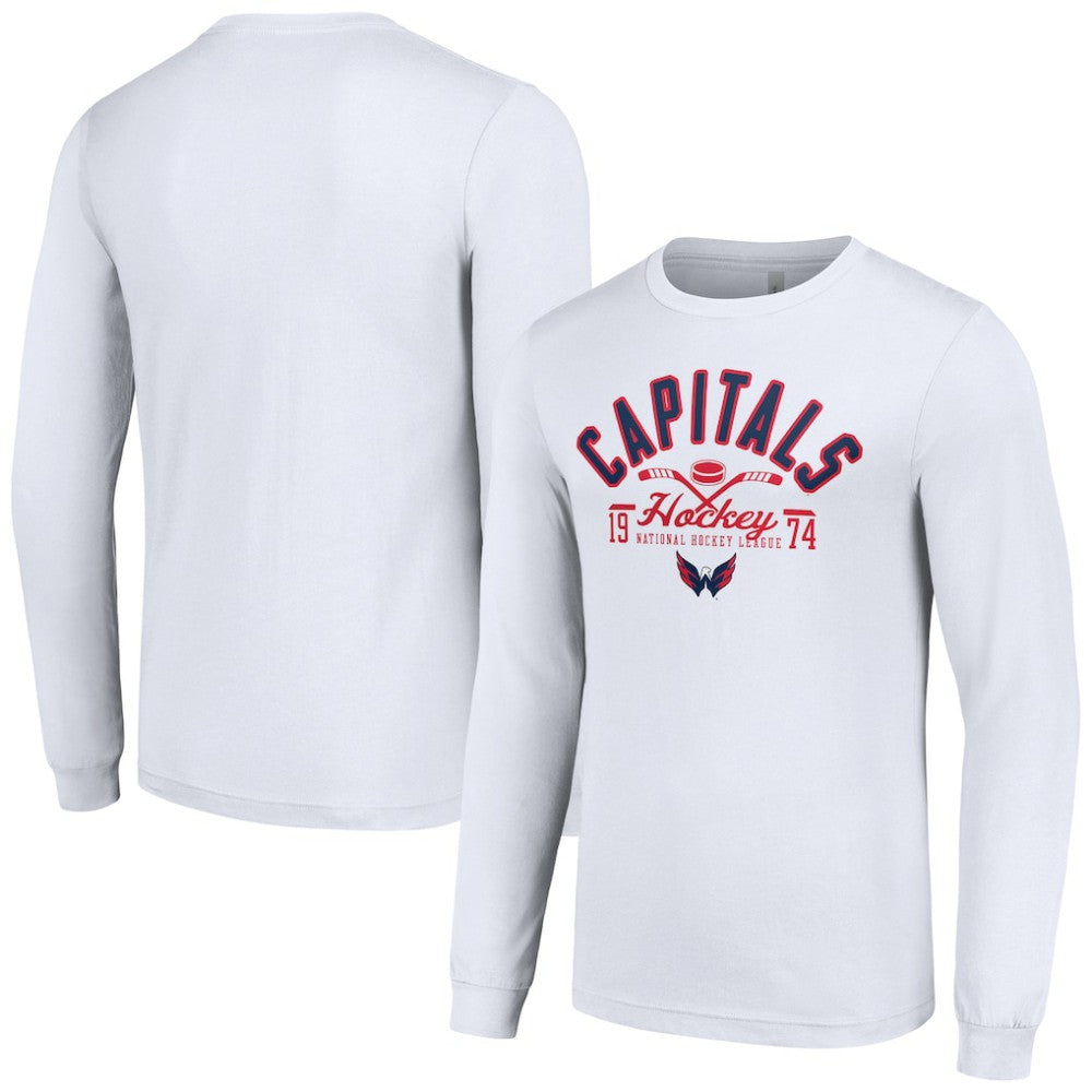 Washington Capitals Starter Puck Long Sleeve T-Shirt -  NHL T-shirts