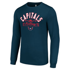 Washington Capitals Starter Puck Long Sleeve T-Shirt -  NHL T-shirts