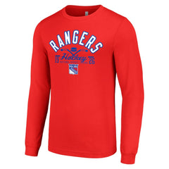 New York Rangers Starter Puck Long Sleeve T-Shirt -  NHL T-shirts