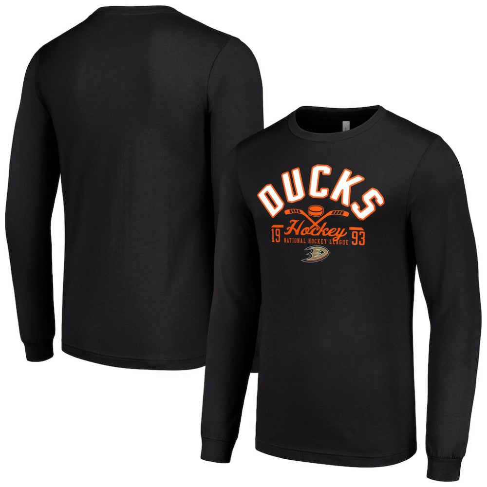 Anaheim Ducks Starter Puck Long Sleeve T-Shirt -  NHL T-shirts