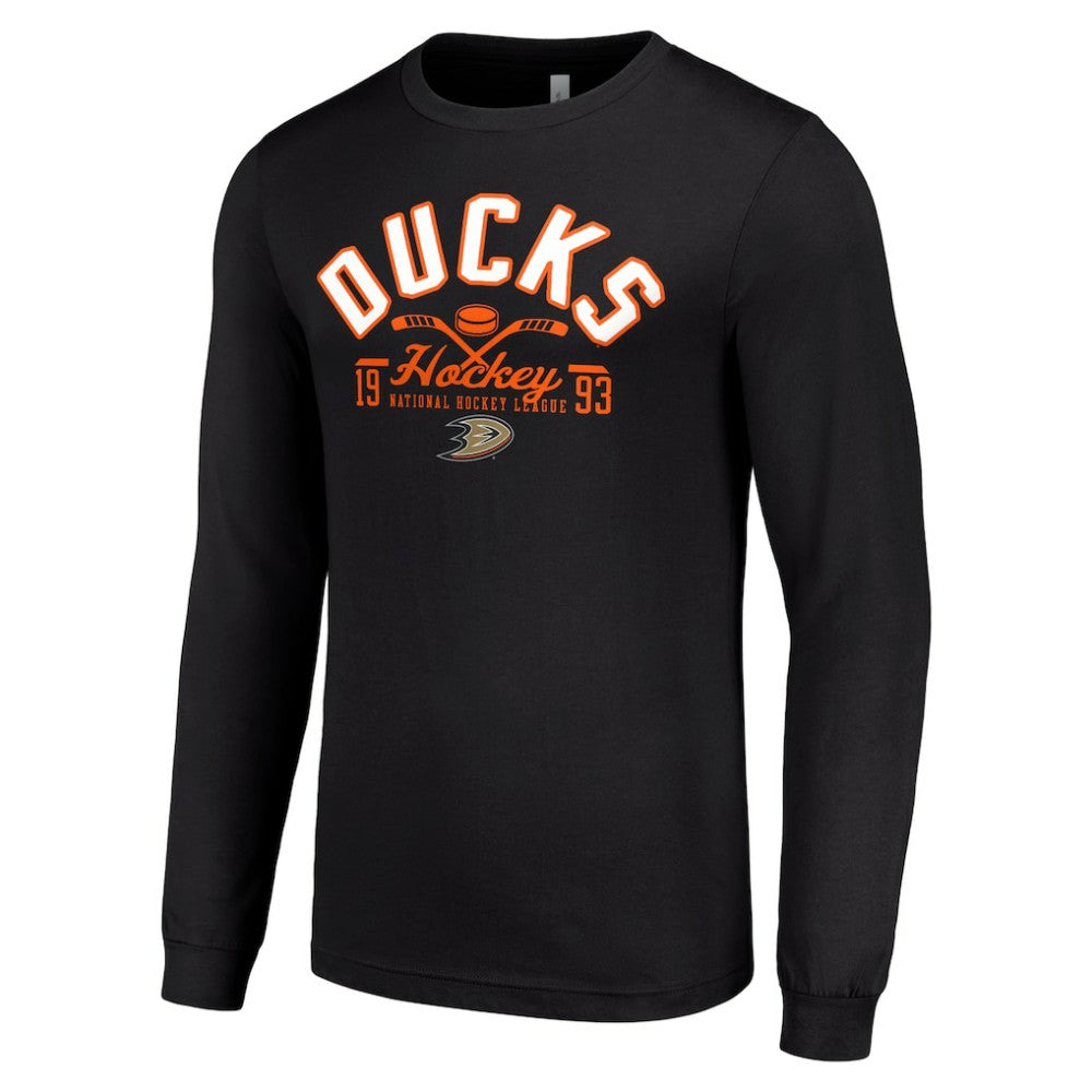 Anaheim Ducks Starter Puck Long Sleeve T-Shirt -  NHL T-shirts