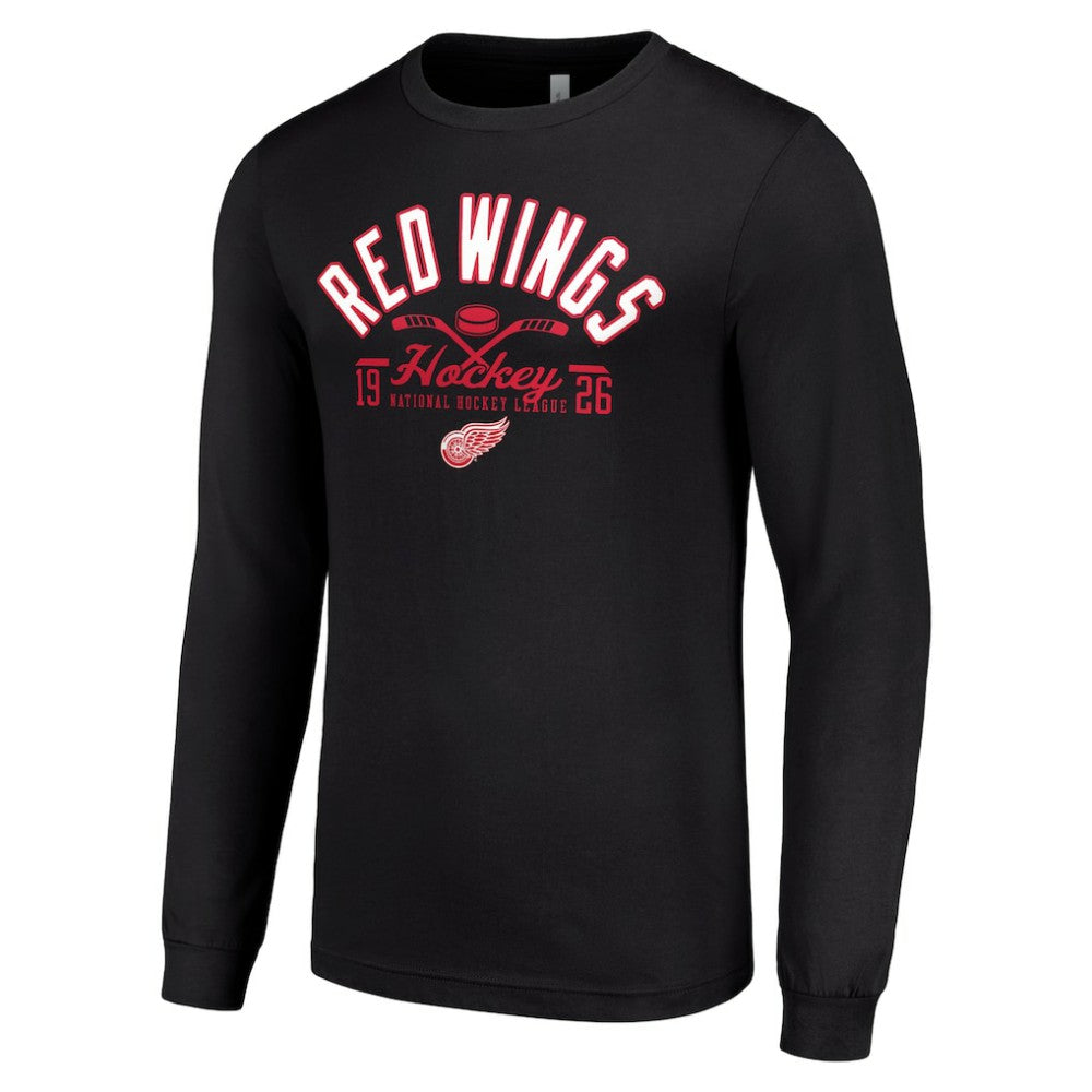 Detroit Red Wings Starter Puck Long Sleeve T-Shirt -  NHL T-shirts