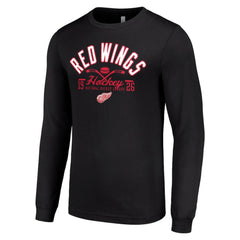 Detroit Red Wings Starter Puck Long Sleeve T-Shirt -  NHL T-shirts