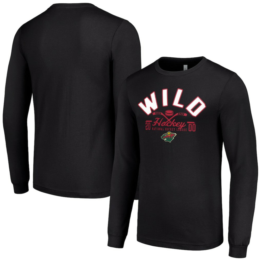 Minnesota Wild Starter Puck Long Sleeve T-Shirt -  NHL T-shirts