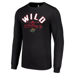 Minnesota Wild Starter Puck Long Sleeve T-Shirt -  NHL T-shirts