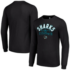 San Jose Sharks Starter Puck Long Sleeve T-Shirt -  NHL T-shirts