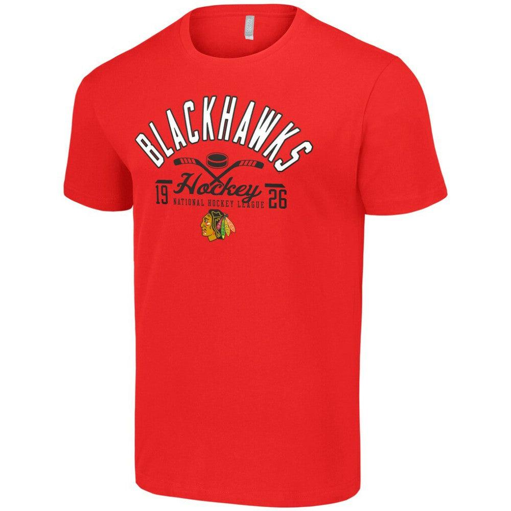 Chicago Blackhawks Starter Half Puck T-Shirt -  NHL T-shirts
