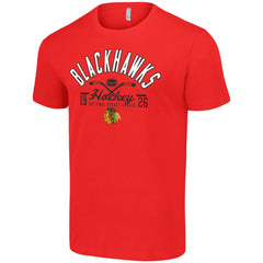 Chicago Blackhawks Starter Half Puck T-Shirt -  NHL T-shirts