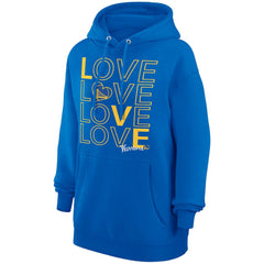 Royal Golden State Warriors G-III 4Her by Carl Banks Women's Basketball Love Fleece Pullover Hoodie sale | NBA