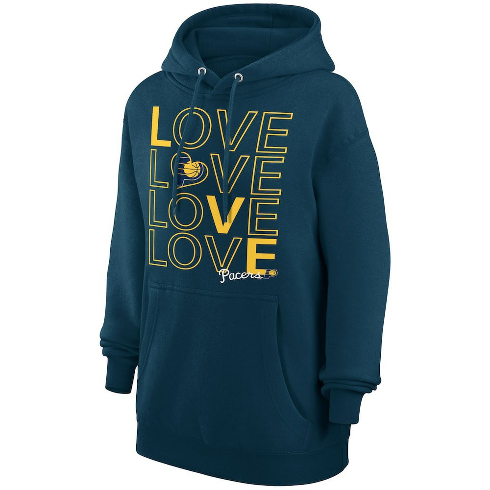 Navy Indiana Pacers G-III 4Her by Carl Banks Women's Basketball Love Fleece Pullover Hoodie | NBA