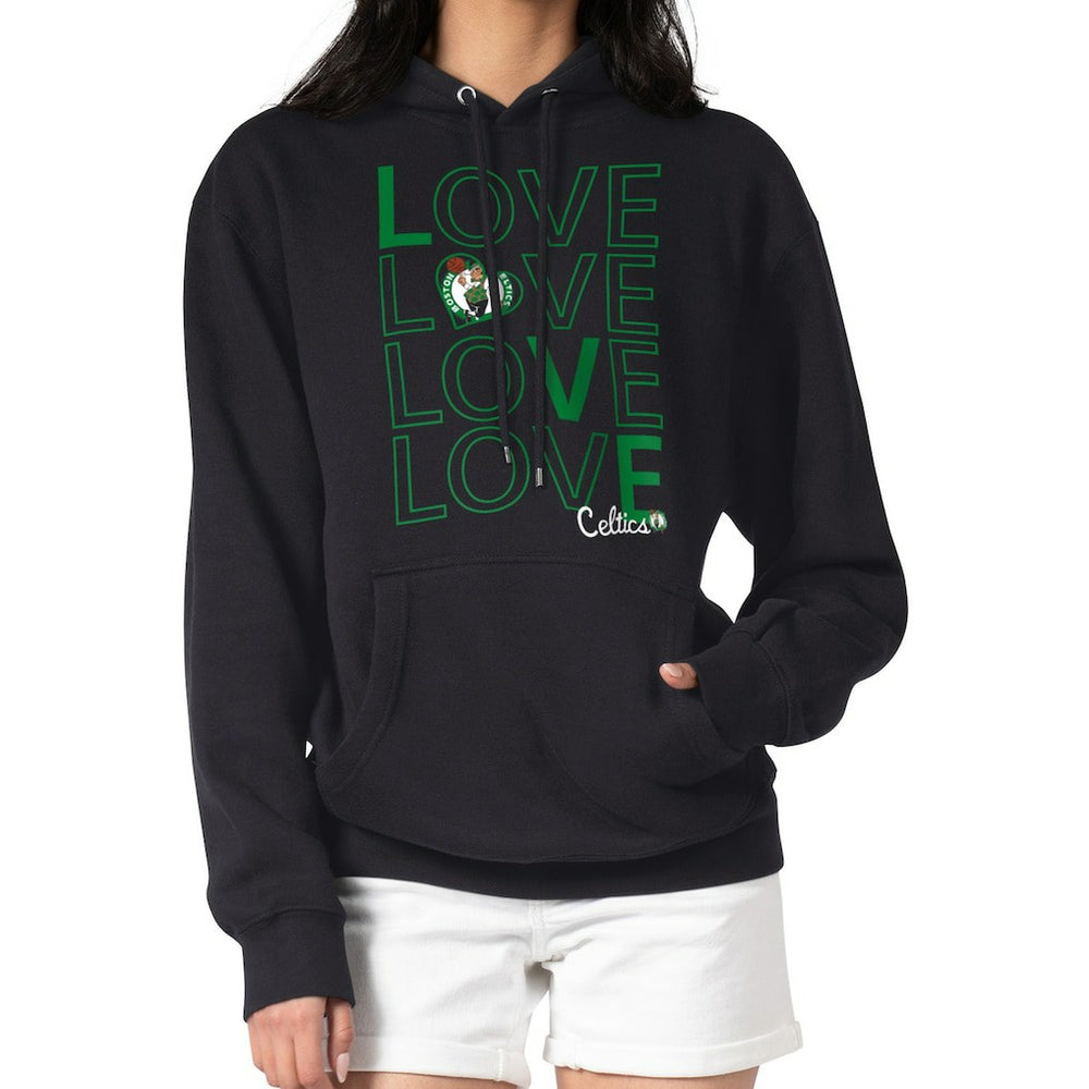 Black Boston Celtics G-III 4Her by Carl Banks Women's Basketball Love Fleece Pullover Hoodie | NBA