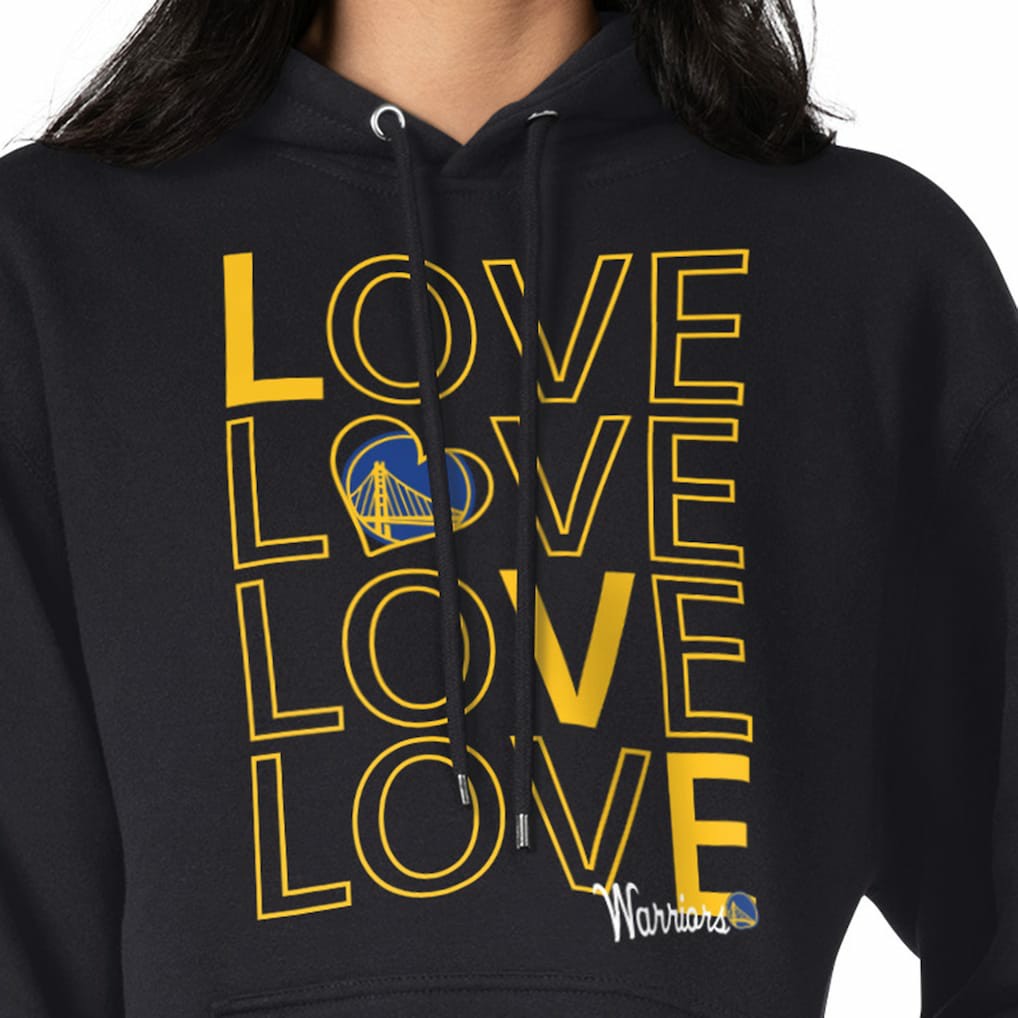 Black Golden State Warriors G-III 4Her by Carl Banks Women's Basketball Love Fleece Pullover Hoodie sale | NBA