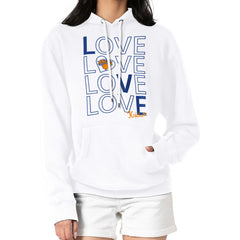 White New York Knicks G-III 4Her by Carl Banks Women's Basketball Love Fleece Pullover Hoodie | NBA