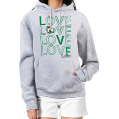 Heather Gray Boston Celtics G-III 4Her by Carl Banks Women's Basketball Love Fleece Pullover Hoodie | NBA