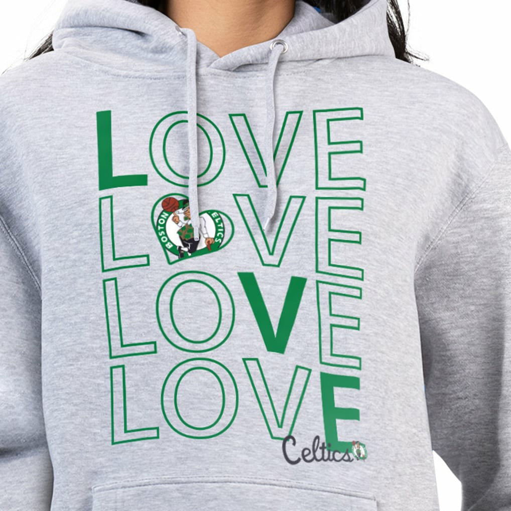 Heather Gray Boston Celtics G-III 4Her by Carl Banks Women's Basketball Love Fleece Pullover Hoodie | NBA