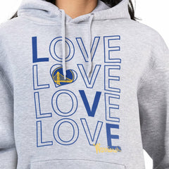 Heather Gray Golden State Warriors G-III 4Her by Carl Banks Women's Basketball Love Fleece Pullover Hoodie sale | NBA