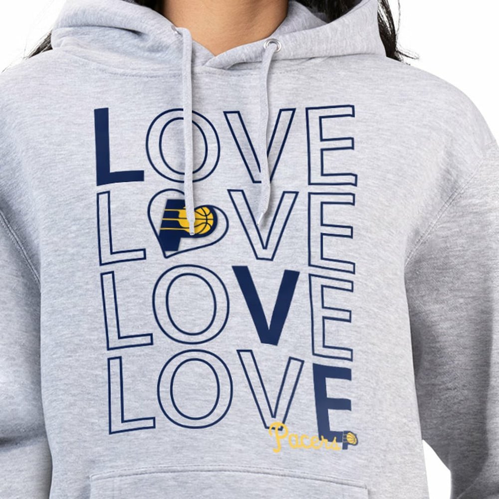 Heather Gray Indiana Pacers G-III 4Her by Carl Banks Women's Basketball Love Fleece Pullover Hoodie | NBA