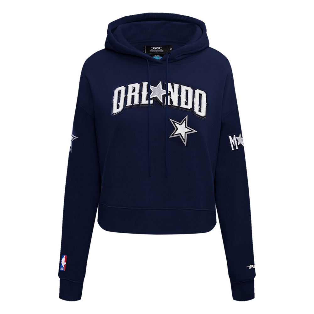 Navy Orlando Magic Pro Standard Women's 2023/24 City Edition Cropped Pullover Hoodie | NBA
