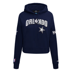 Navy Orlando Magic Pro Standard Women's 2023/24 City Edition Cropped Pullover Hoodie | NBA