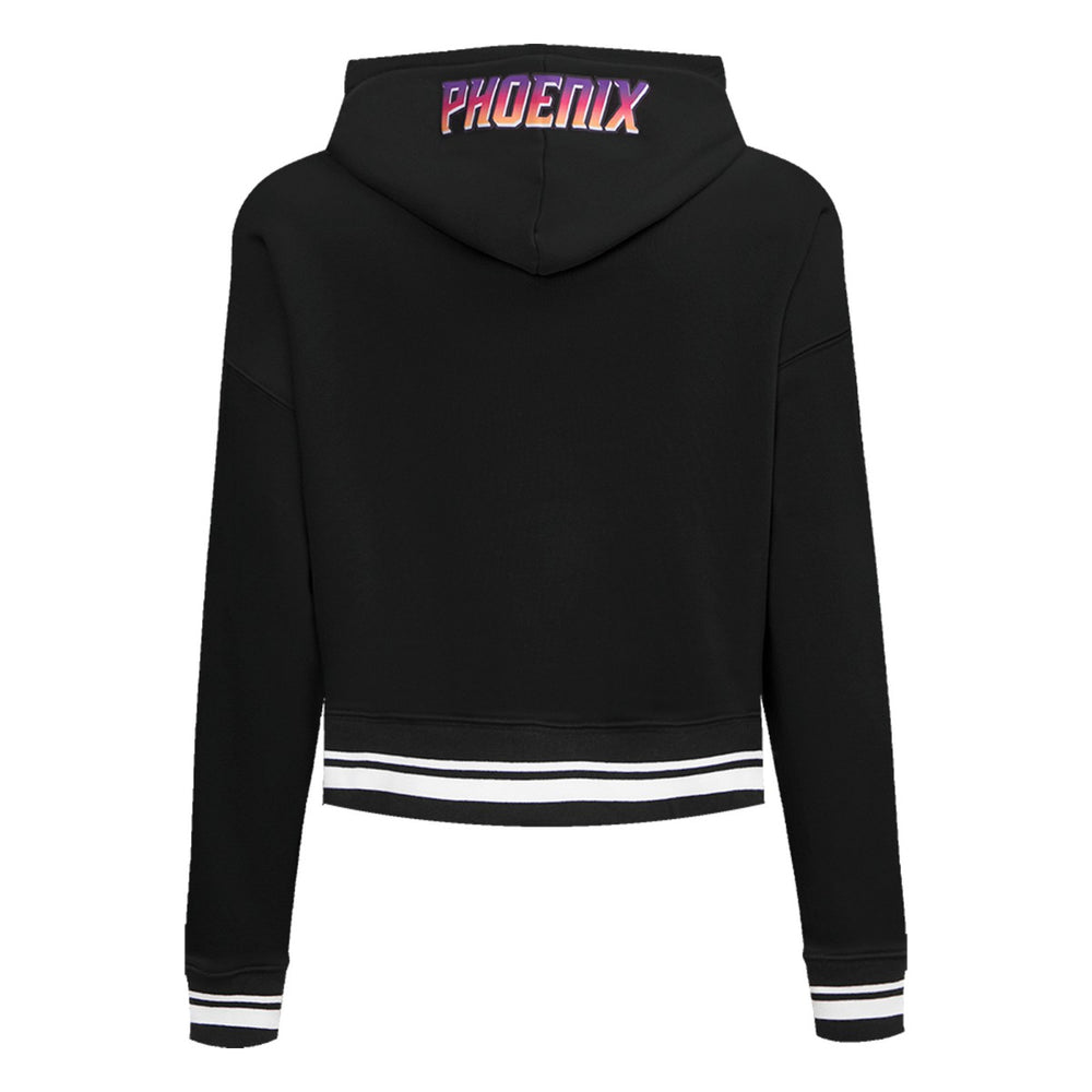Black Phoenix Suns Pro Standard Women's 2023/24 City Edition Cropped Pullover Hoodie | NBA