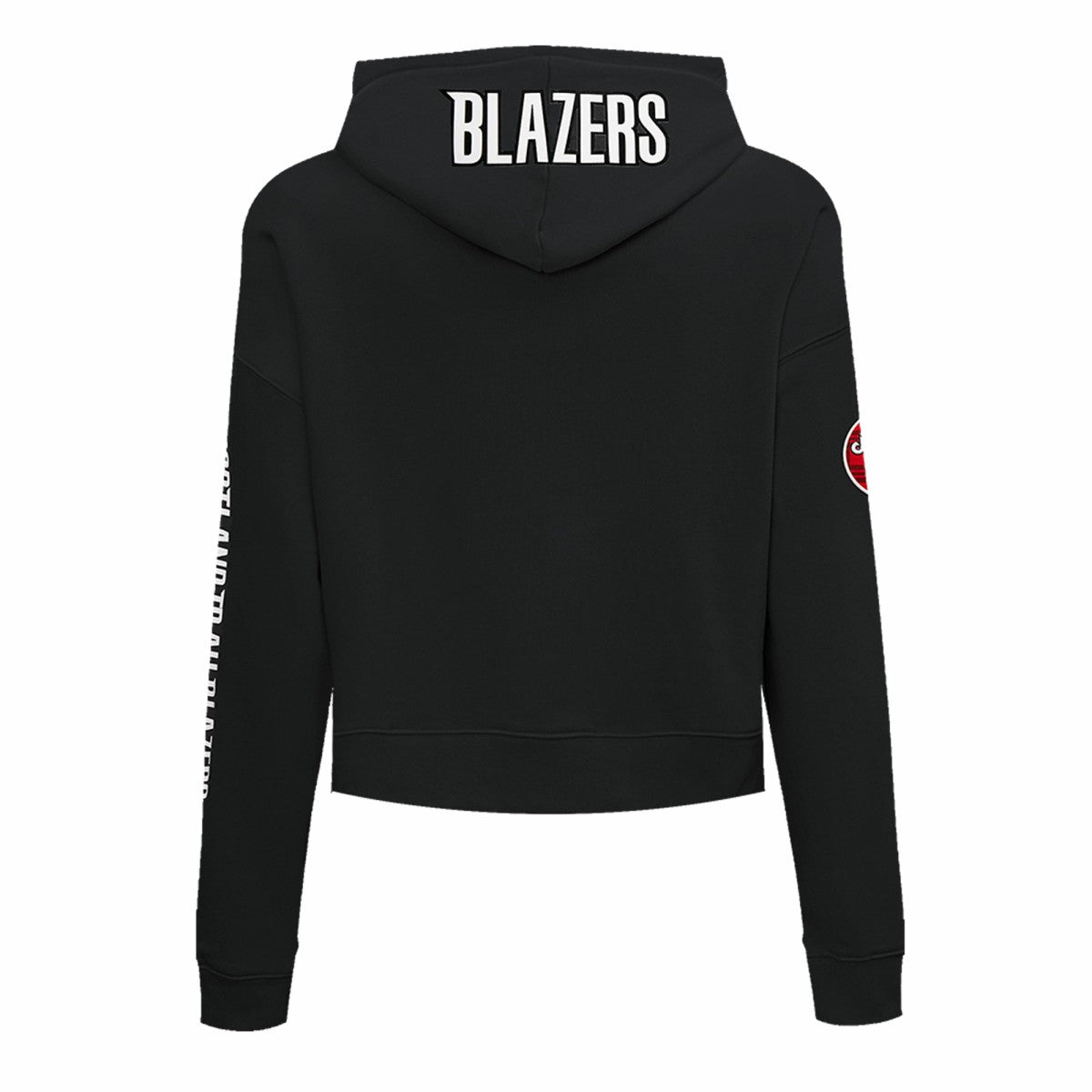 Black Portland Trail Blazers Pro Standard Women's 2023/24 City Edition Cropped Pullover Hoodie | NBA