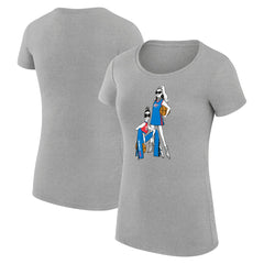 Heather Gray Oklahoma City Thunder G-III 4Her by Carl Banks Women's Super-Slim Fit Lightweight Basketball Girls T-Shirt | NBA