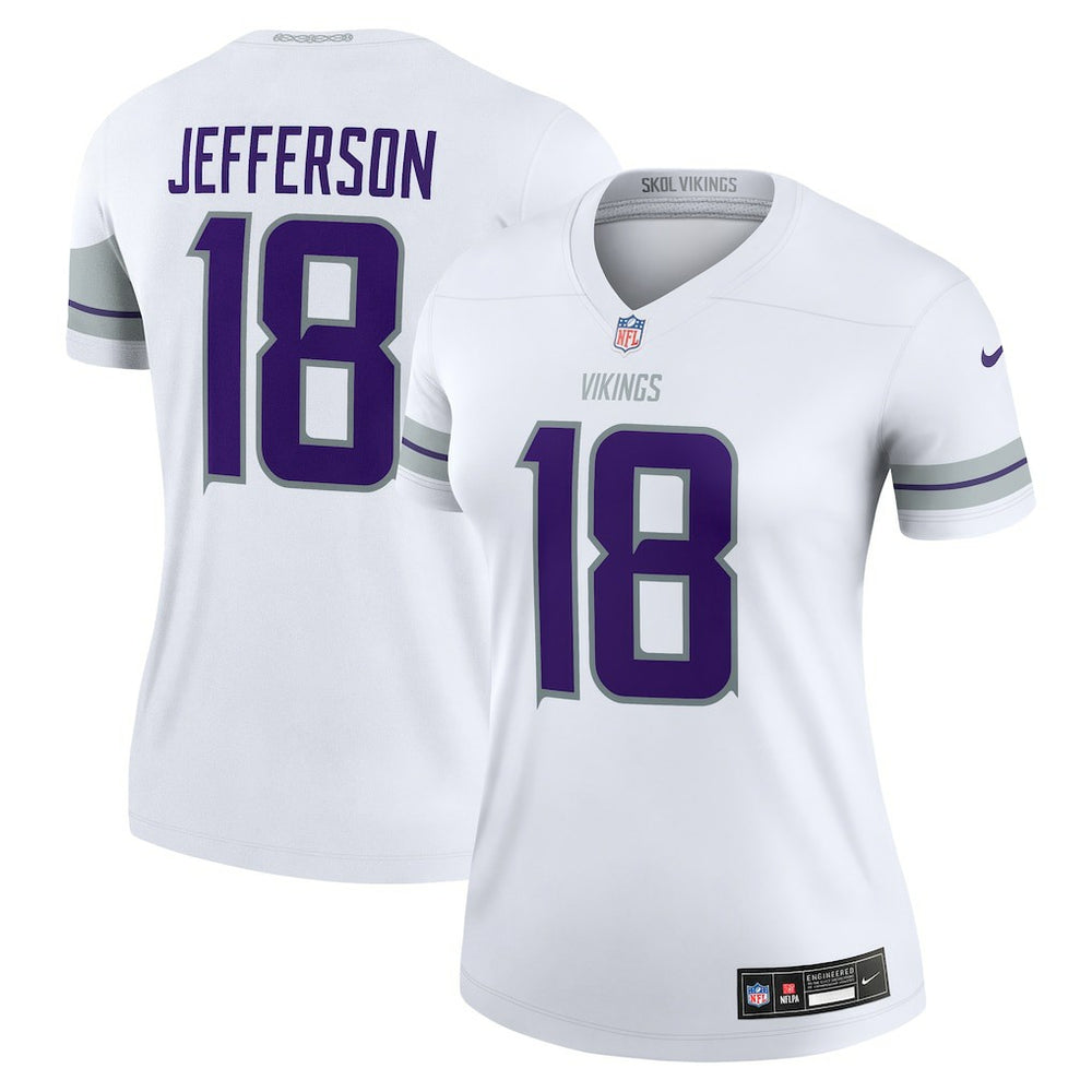 Minnesota Vikings Justin Jefferson  Women's Alternate Legend Player Performance Top | NFL Hot