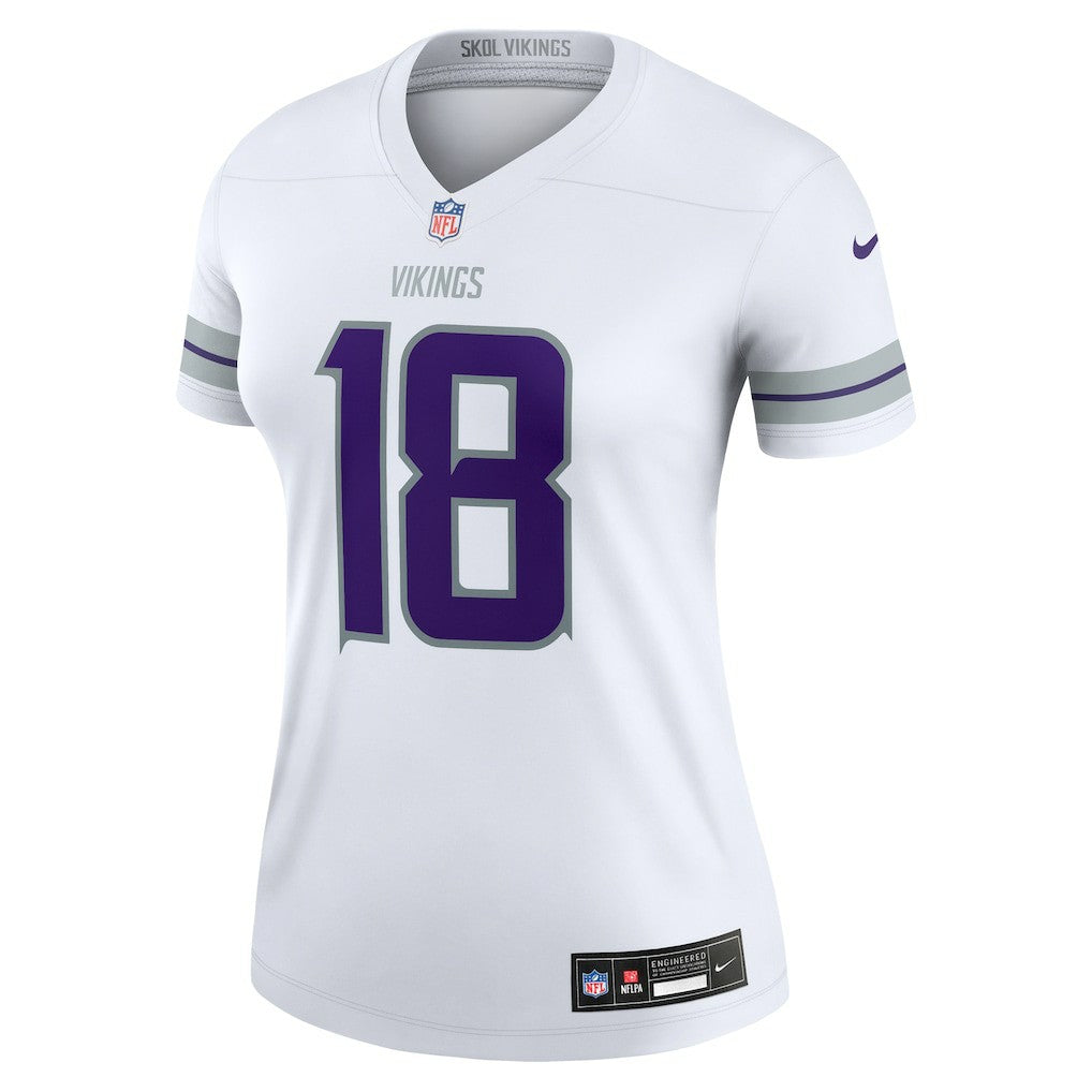 Minnesota Vikings Justin Jefferson  Women's Alternate Legend Player Performance Top | NFL Hot