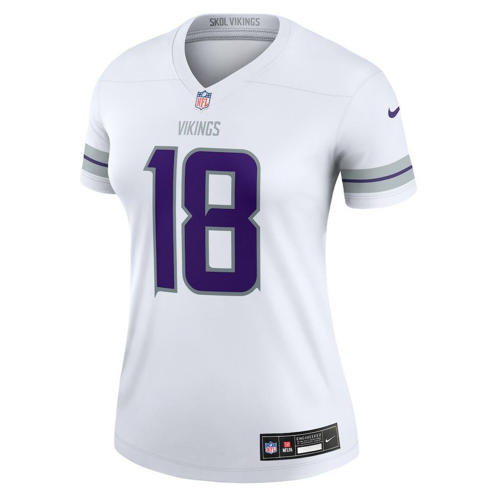 Minnesota Vikings Justin Jefferson  Women's Alternate Legend Player Performance Top | NFL Hot