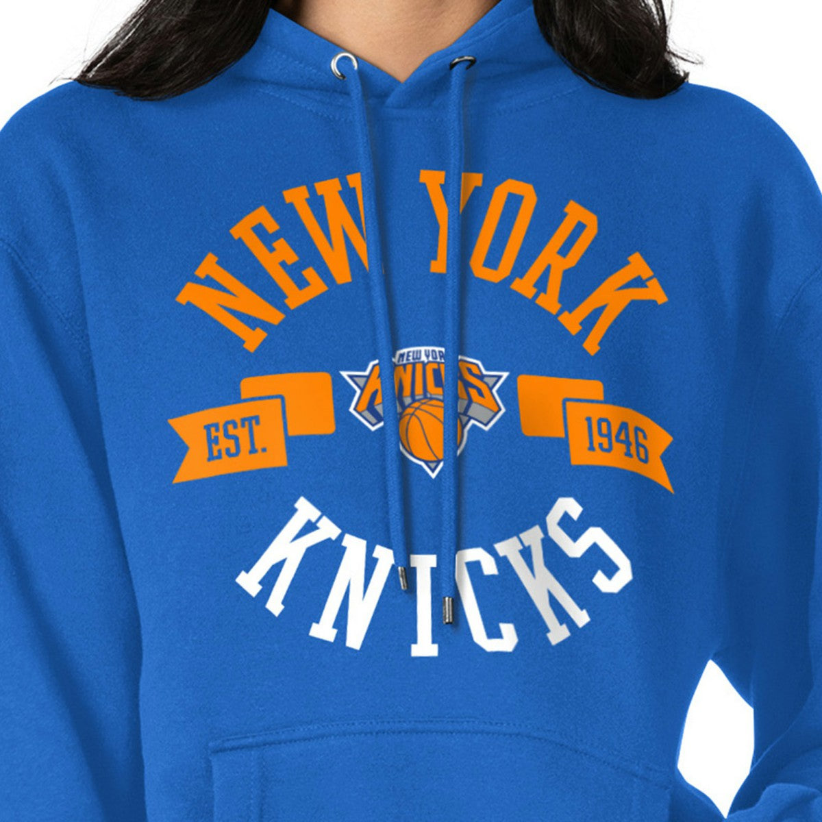 Blue New York Knicks G-III 4Her by Carl Banks Women's City Pullover Hoodie | NBA